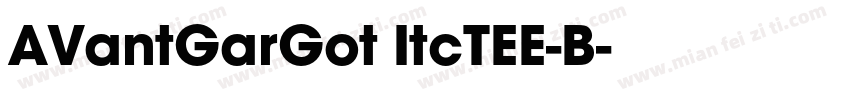 AVantGarGot ItcTEE-B字体转换